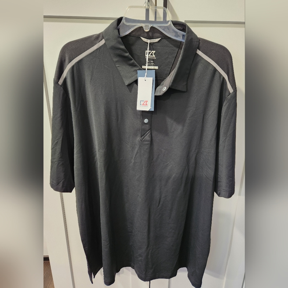 Cutter & Buck Black Performance DryTec 50+UPF Polo Shirt
